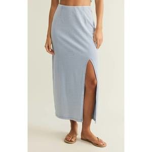 NEW Z SUPPLY shilo denim skirt in washed indigo